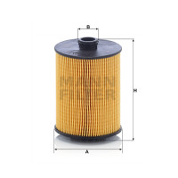 Фильтр масляный MANN-FILTER HU 8009 Z